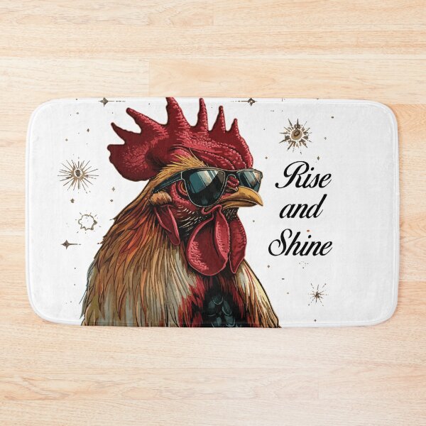 Item preview, Rise and Shine - Rooster (with Black Lettering) designed and sold by VelvetRoom.