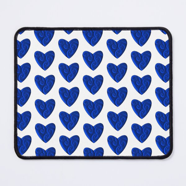 Item preview, Swirly Heart in Blue designed and sold by lezell.