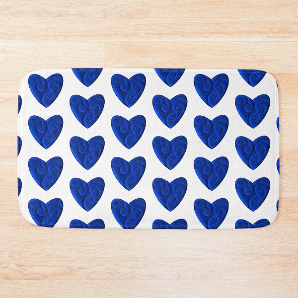 Item preview, Swirly Heart in Blue designed and sold by lezell.