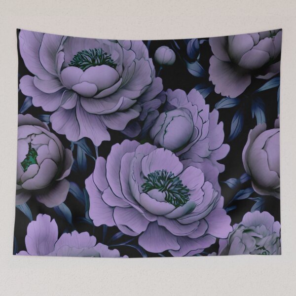 Item preview, Mauve peonies designed and sold by Flowersonstuff.