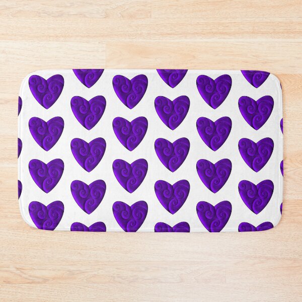 Item preview, Swirly Heart in Purple designed and sold by lezell.