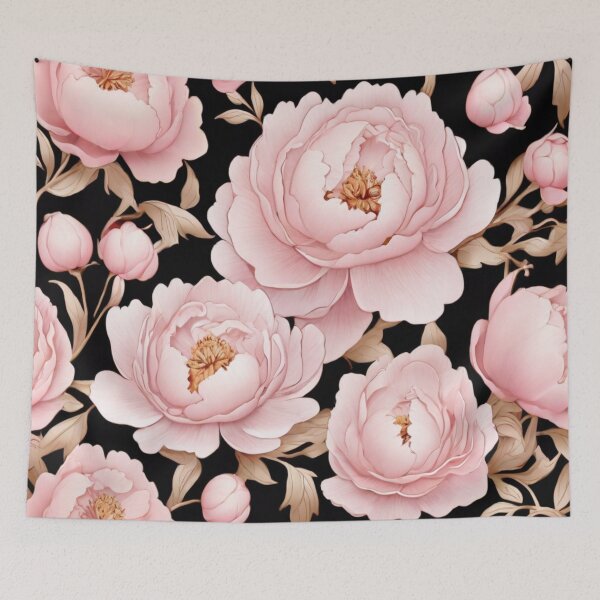 Item preview, Pale Pink peonies designed and sold by Flowersonstuff.