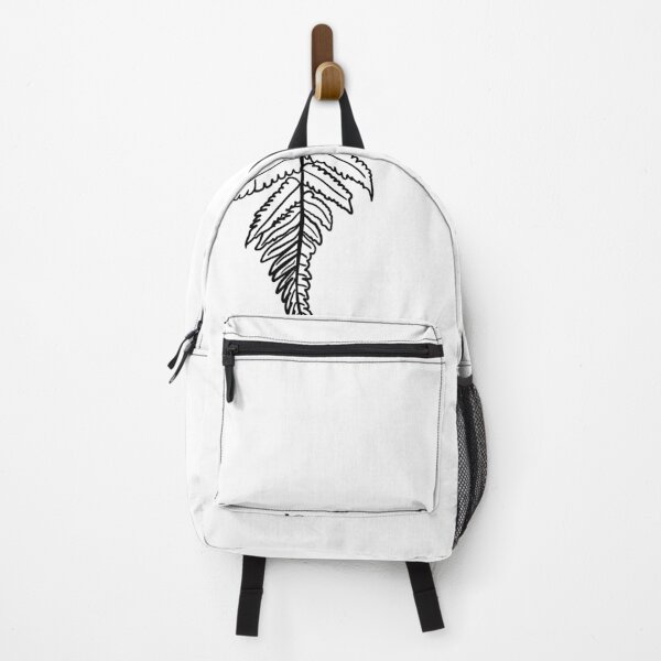 Item preview, Black hand drawn line of fern leaf up side down, simple art designed and sold by pipikijung.