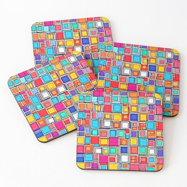 Item preview, Playful Colorful Squares designed and sold by Health And Fitness Posts e-Store.