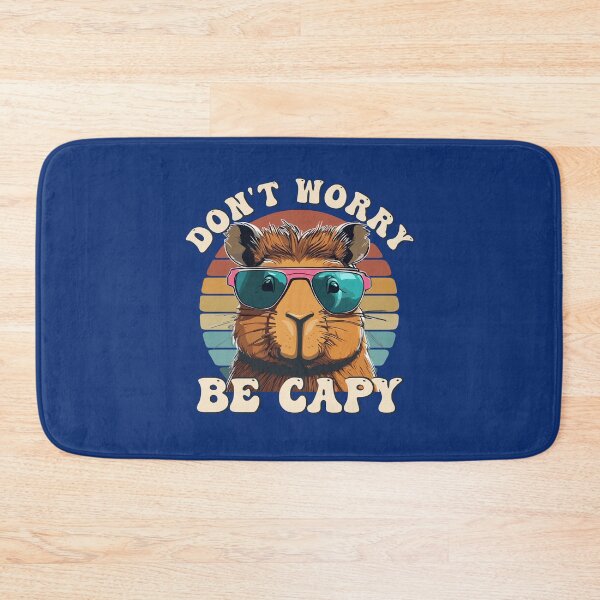 Item preview, Capybara Cute Don't Be Worry Be Capy Retro Rodent Sunset  designed and sold by alenaz.