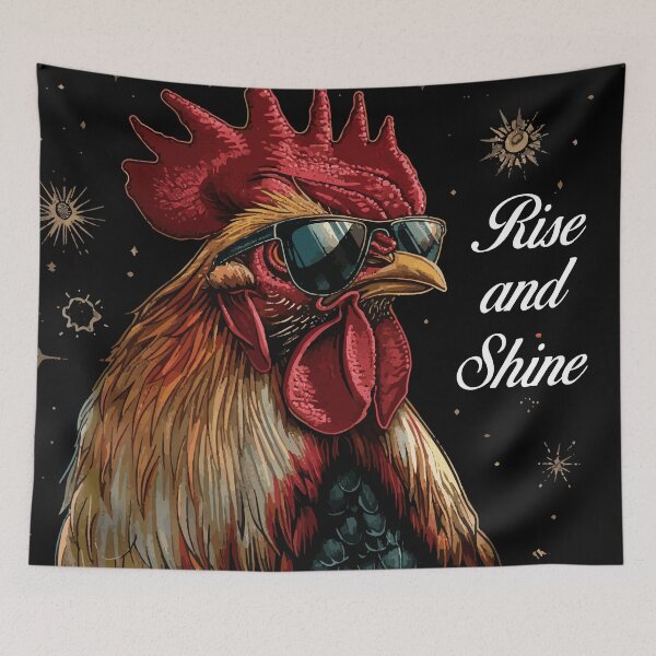 Item preview, Rise and Shine - Rooster (with White Lettering) designed and sold by VelvetRoom.