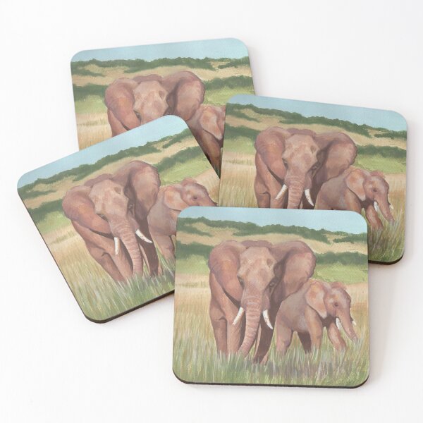 Item preview, Elephants on a walk designed and sold by JoanTatley.