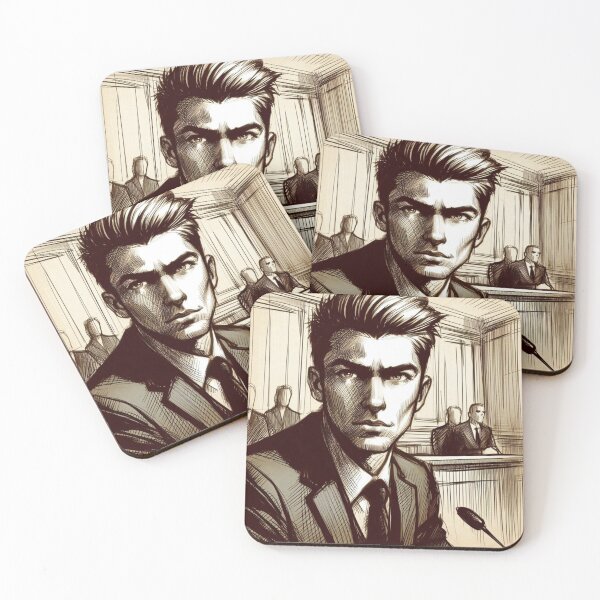 Item preview, Elmer Smithson - Courtroom - Character Art designed and sold by AmberRoseWrites.