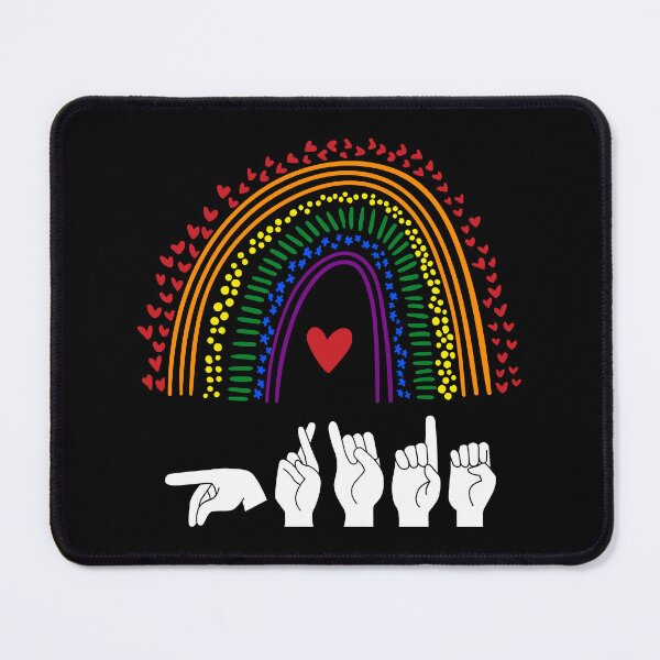 Item preview, ASL Pride III - Pride Flag Colors designed and sold by Lemon Pepper.