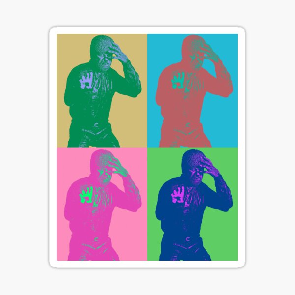 Lunar Howl: A Pop Art Tribute to the Wolfman Sticker