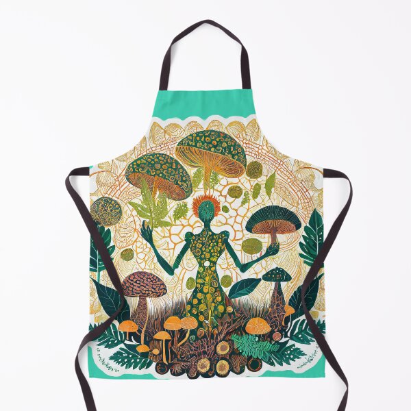 Item preview, Forest God | Mushrooms Leaves | Living Mandala designed and sold by monkeybusiness.pt.