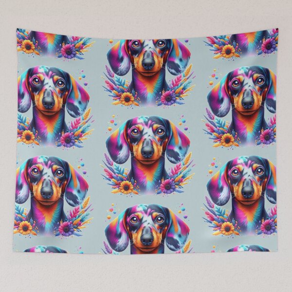 Item preview, Colorful dachshund has spruced himself up designed and sold by Berlini.
