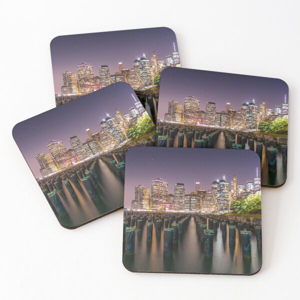Item preview, New York, Manhattan, long exposure, night shot, Pier 1 designed and sold by Foto-Kraemer-.