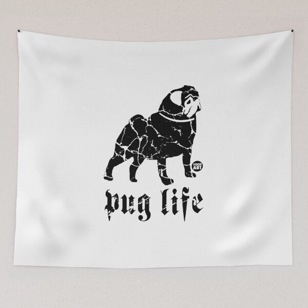 Item preview, PUG LIFE DISTRESSED designed and sold by TODD GOLDMAN.