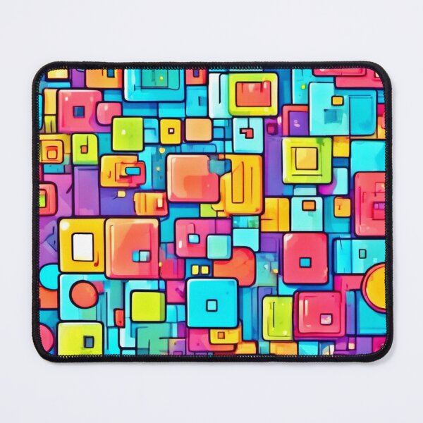 Item preview, Whimsical Square Pattern designed and sold by Health And Fitness Posts e-Store.