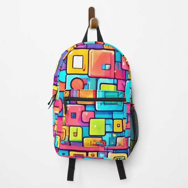Item preview, Whimsical Square Pattern designed and sold by Health And Fitness Posts e-Store.