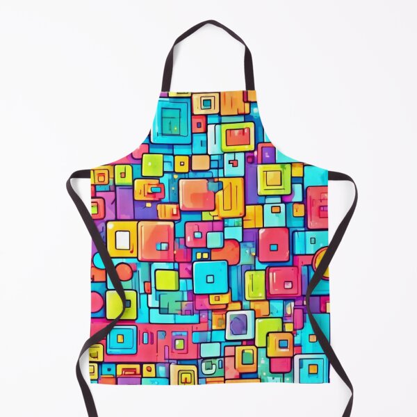 Item preview, Whimsical Square Pattern designed and sold by Health And Fitness Posts e-Store.