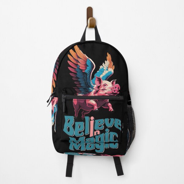 Item preview, Believe in Magic | Flying cute Piggy with Colorful wings designed and sold by trendparrot.