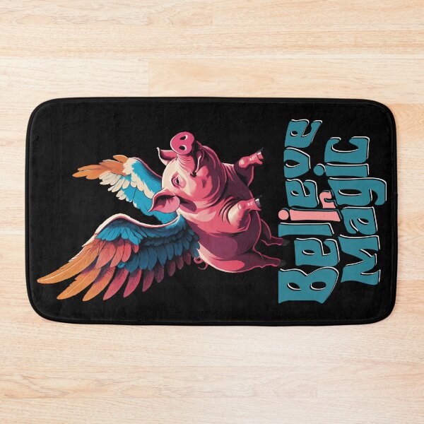Item preview, Believe in Magic | Flying cute Piggy with Colorful wings designed and sold by trendparrot.