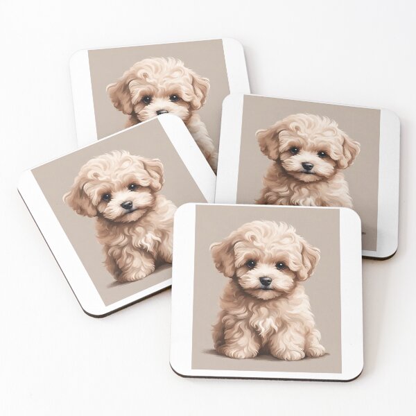 Item preview, Maltipoo fur fluffy dog lover vintage designed and sold by SoulfulT.