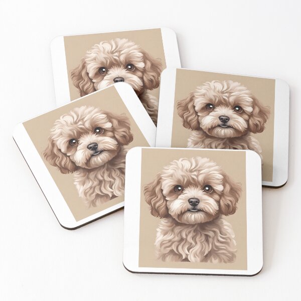 Item preview, Maltipoo fluffy dog lover vintage designed and sold by SoulfulT.