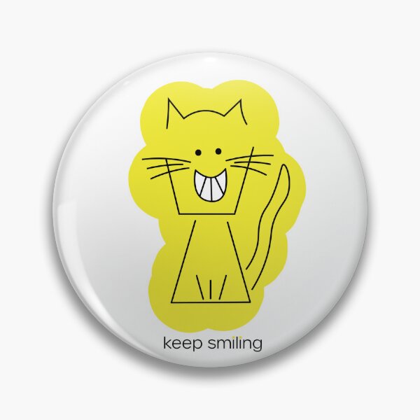 Item preview, Keep Smiling (Zoey the Happy Cat) designed and sold by kookadesigns.