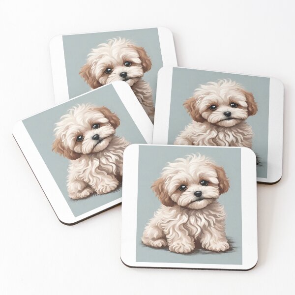 Item preview, Maltipoo cute puppy dog lover vintage designed and sold by SoulfulT.