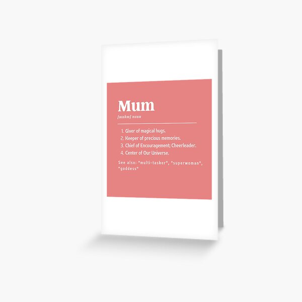 Item preview, Mum - Funny Definition designed and sold by FirebirdCD.