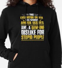 Excavator Driver Digger Operator Gift Present Lightweight Hoodie