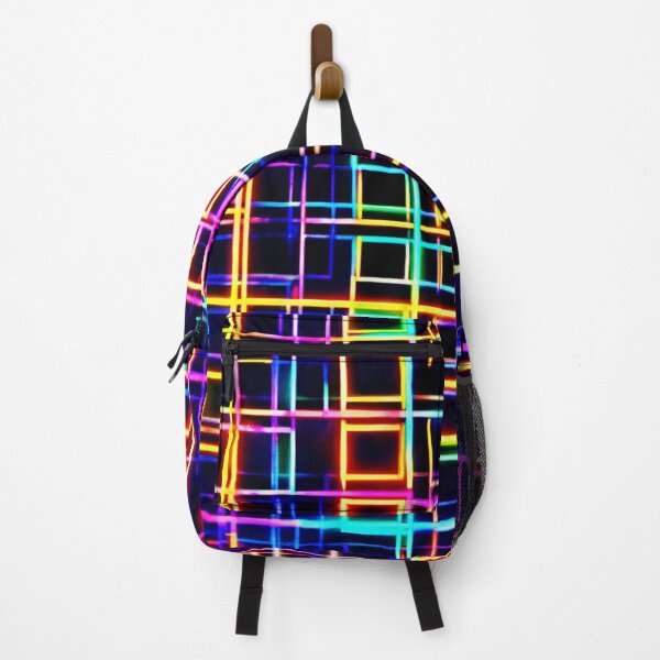 Item preview, Neon Square Patterns designed and sold by Health And Fitness Posts e-Store.