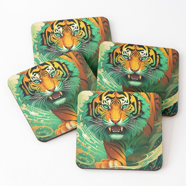 Item preview, Nouveau Tiger designed and sold by MatrixTattoo.