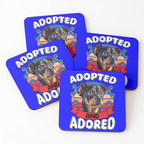 Item preview, Miniature Pincher Dog Owner Adopted And Adored Art Design. designed and sold by fantasticdesign.