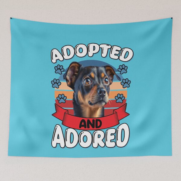 Item preview, Miniature Pincher Dog Owner Adopted And Adored Art Design. designed and sold by fantasticdesign.