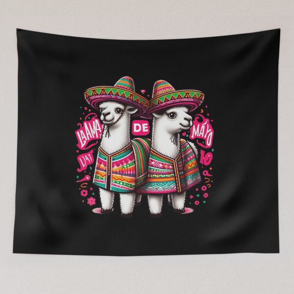 Item preview, Llama Mexican Poncho, Cinco De Mayo Party,  Gift For Mexicans designed and sold by ArtByKatti.