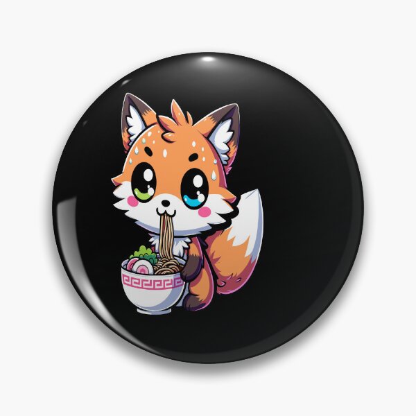 Item preview, Funny Fox Kawaii Eat Sushi Ramen Japanese Food Anime designed and sold by Artistoos.