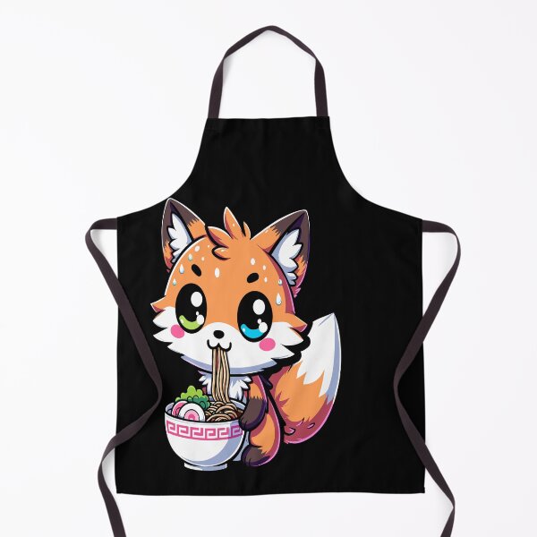 Item preview, Funny Fox Kawaii Eat Sushi Ramen Japanese Food Anime designed and sold by Artistoos.