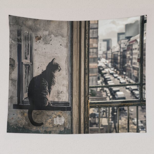 Item preview, Cat Stencil Graffiti designed and sold by Bomax121.