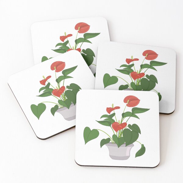 Item preview, Flamingo flower (Anthurium) designed and sold by artelleDesign.