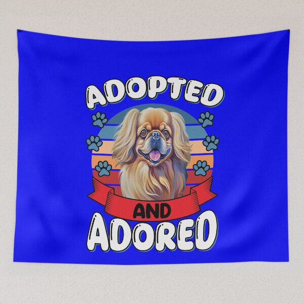 Item preview, Pekingese Dog Owner Adopted And Adored Design Gift designed and sold by fantasticdesign.