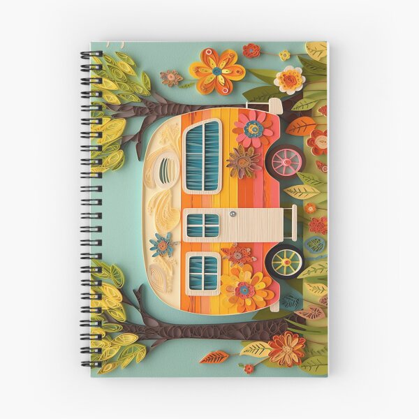Item preview, Lively Lakeside Retreat Folk Art Paper quill Travel Trailer  designed and sold by AmandaArcane.