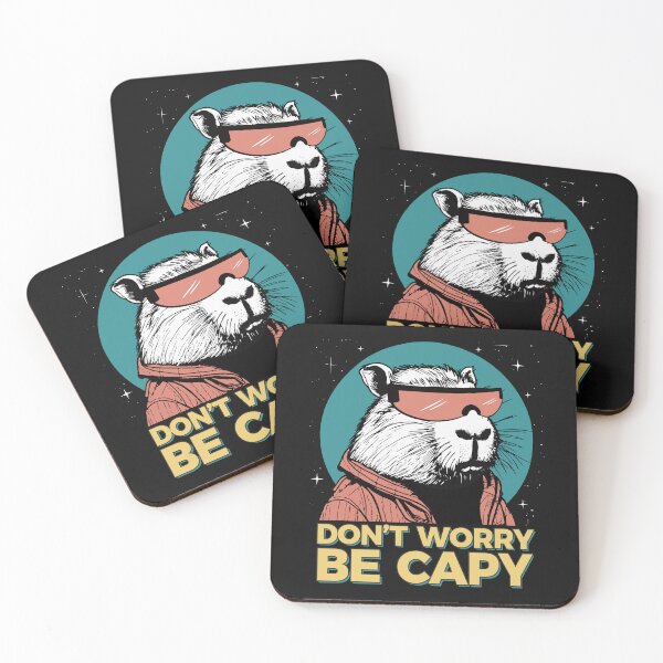 Item preview, Funny Capybara Don't Worry Be Capy Rodent Retro Vintage  designed and sold by alenaz.