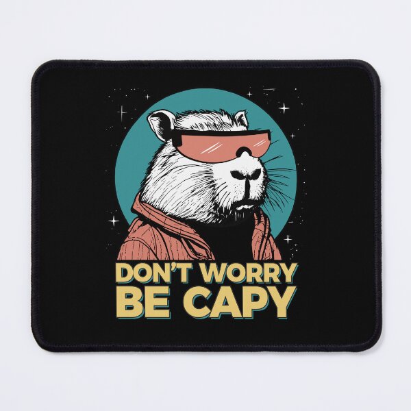 Item preview, Funny Capybara Don't Worry Be Capy Rodent Retro Vintage  designed and sold by alenaz.