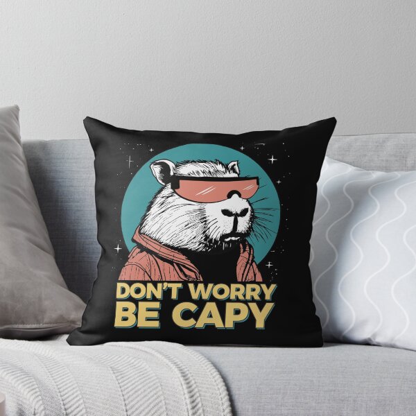 Item preview, Funny Capybara Don't Worry Be Capy Rodent Retro Vintage  designed and sold by alenaz.