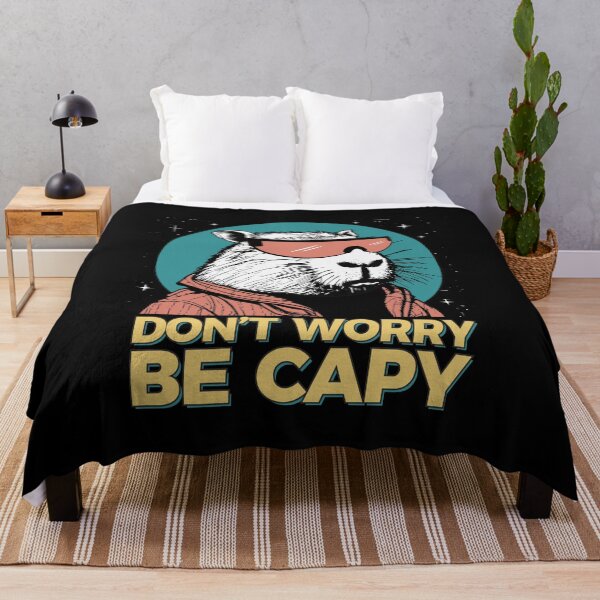 Item preview, Funny Capybara Don't Worry Be Capy Rodent Retro Vintage designed and sold by alenaz.