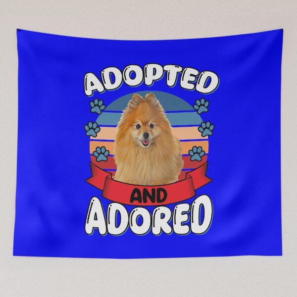 Item preview, Pomeranian Pet Dog Owner Adopted And Adored Art Design designed and sold by fantasticdesign.