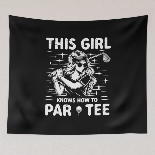 Item preview, This Girl Knows How To Par Tee designed and sold by RareBunny.