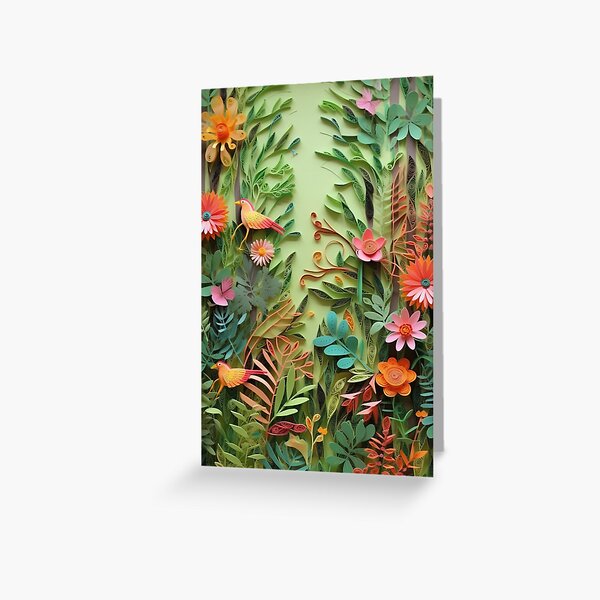 Item preview, Festive Fiesta Paper quill Folk Art designed and sold by AmandaArcane.
