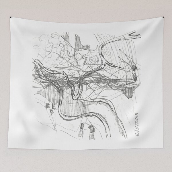 Item preview, river lines abstract designed and sold by Tereza Pilar  Art.