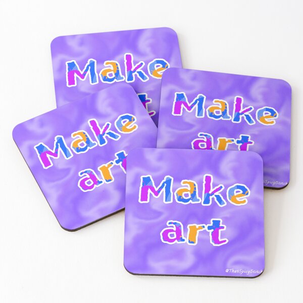 Item preview, Make Art (Self Care) (Purple) designed and sold by ThatSpicyStitch.