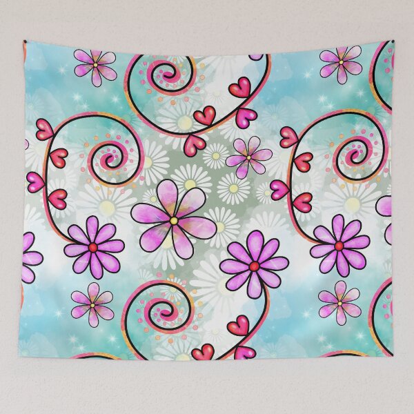 Item preview, Floral Collage in Vivid Colors designed and sold by Magnuna.